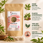 Henné neutre réparateur bio Couleurs de Jeanne 100g avec ingrédients ayurvédiques certifiés