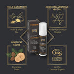 Soin Hydratant Bonne Mine Homme Florame avec ingrédients bio argan et acide hyaluronique