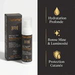Soin Hydratant Bonne Mine Homme Florame - coffret avec flacon pump et boîte noire