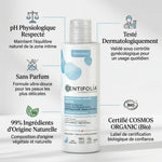 Centifolia soin hygiène intime bio avec bénéfices : pH physiologique, sans parfum, ingrédients naturels