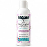 Flacon Coslys soin lavant toilette intime bio 100ml sur fond blanc