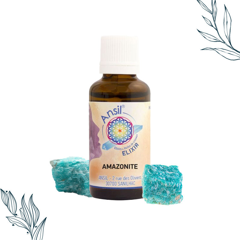 Elixir de cristal d'Ansil à l'Amazonite