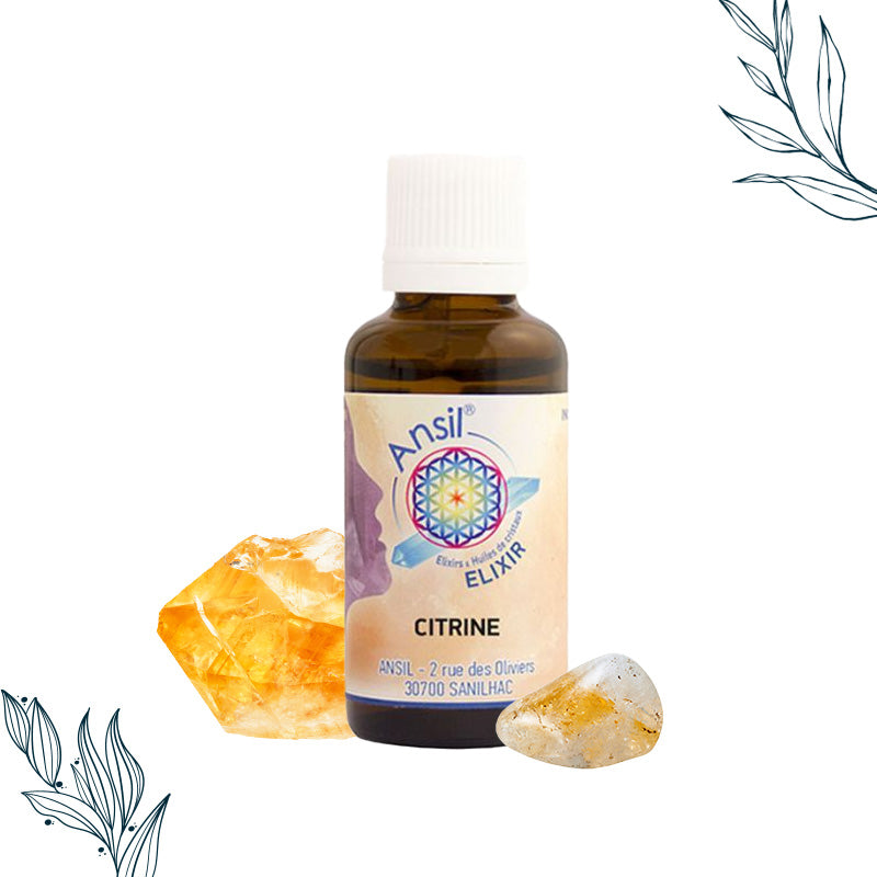 Elixir de cristal de citrine de la marque Ansil