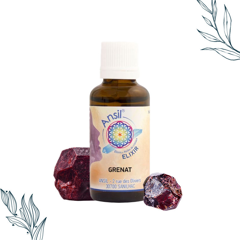 Elixir de cristal de Grenat de la marque Ansil