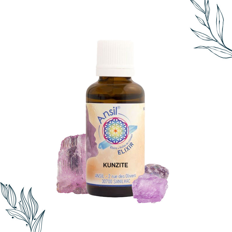 Elixir de cristal de Kunzite de la marque Ansil