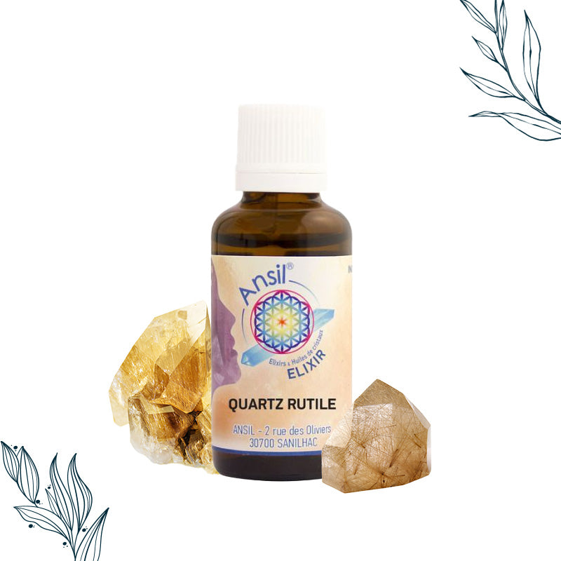 Elixir de cristal de Quartz rutile de la marque Ansil
