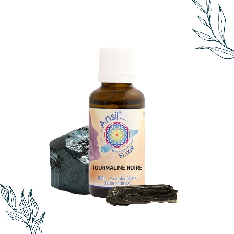 Elixir de cristal de Tourmaline Noire d'Ansil