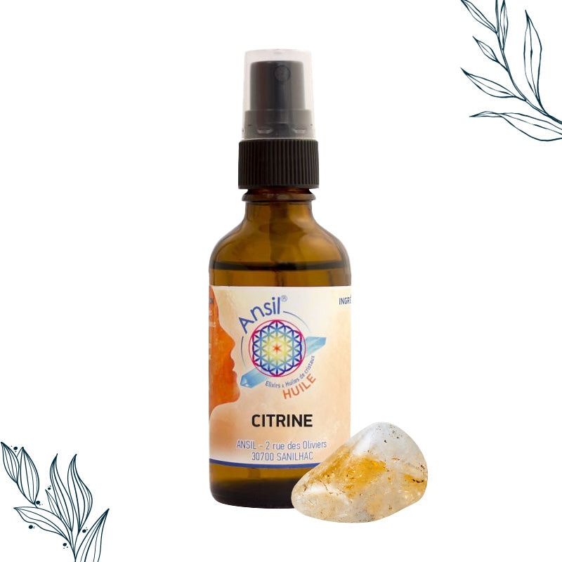 Huile de cristal de Citrine d'Ansil