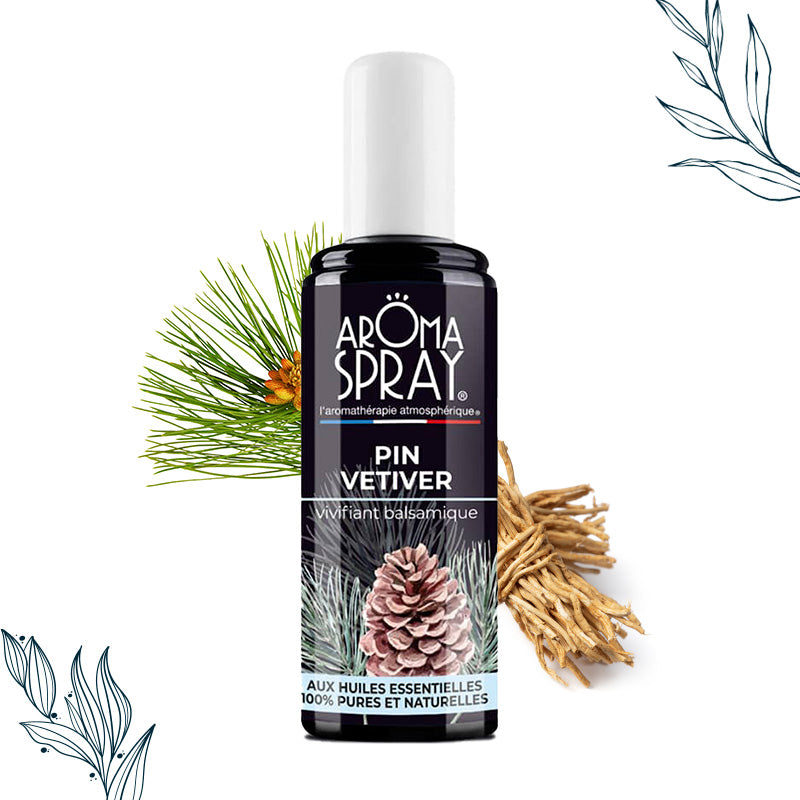 Spray d’ambiance de 100 ml Pin Vétyver de la marque Aromaspray