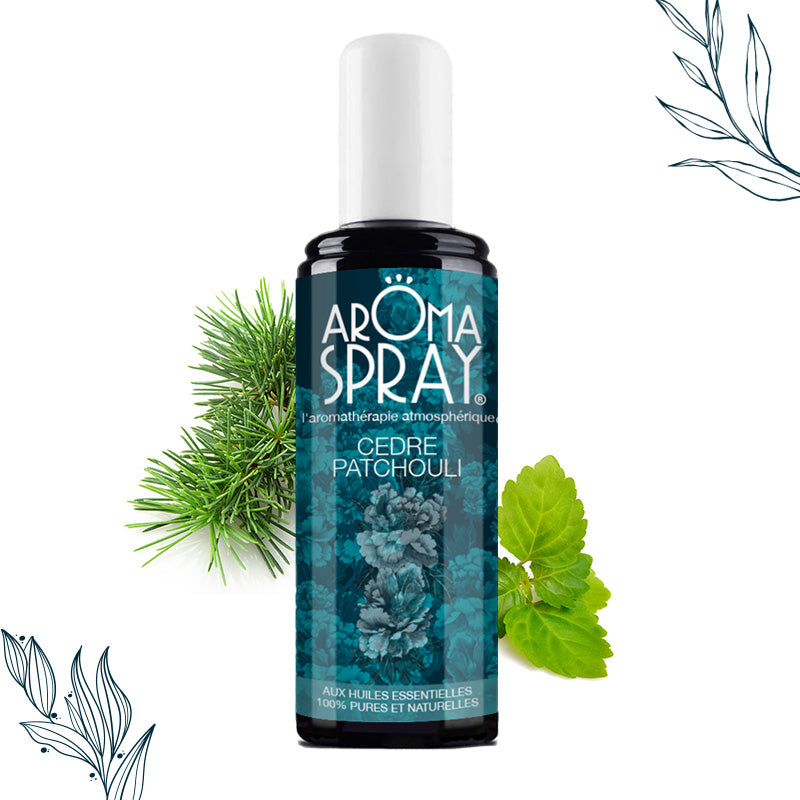 Spray d’ambiance de 100 ml Cèdre Patchouli de la marque Aromaspray