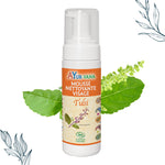Flacon pompe de mousse nettoyante au Tulsi de la marque Ayurvana
