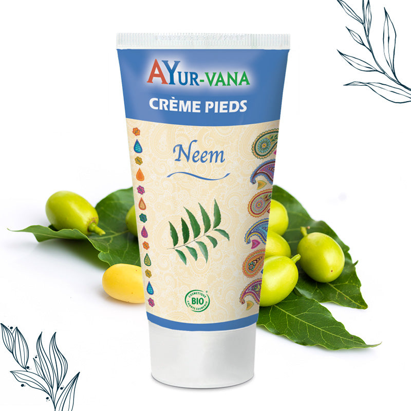 Crème pour les pieds bio au Neem de la marque Ayurvana