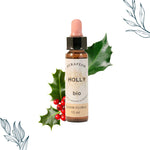Compte-gouttes de 10ml de fleurs de bach bio de Houx de la marque Dioter