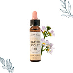 Compte-goutte de 10ml de fleurs de bach bio de violette d’eau de la marque Dioter