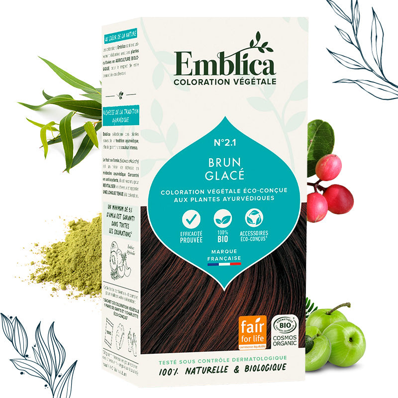 Coloration végétale Brun glacé certifiée bio – Emblica