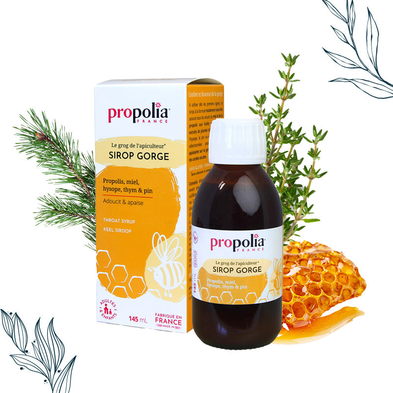 Sirop pour la gorge de 145 ml Propolis, Miel et Citron de la marque Propolia