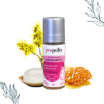 Roll-on de 50 ml de déodorant hamamélis, miel et cristal d'alun de la marque Propolia