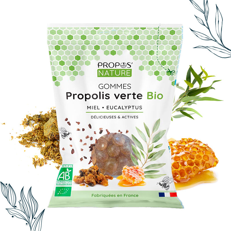 Gommes Miel & Propolis verte Bio – Propos'Nature