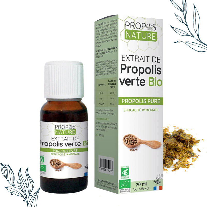 Extrait de Propolis verte BIO Hydroalcoolique – Propos'Nature