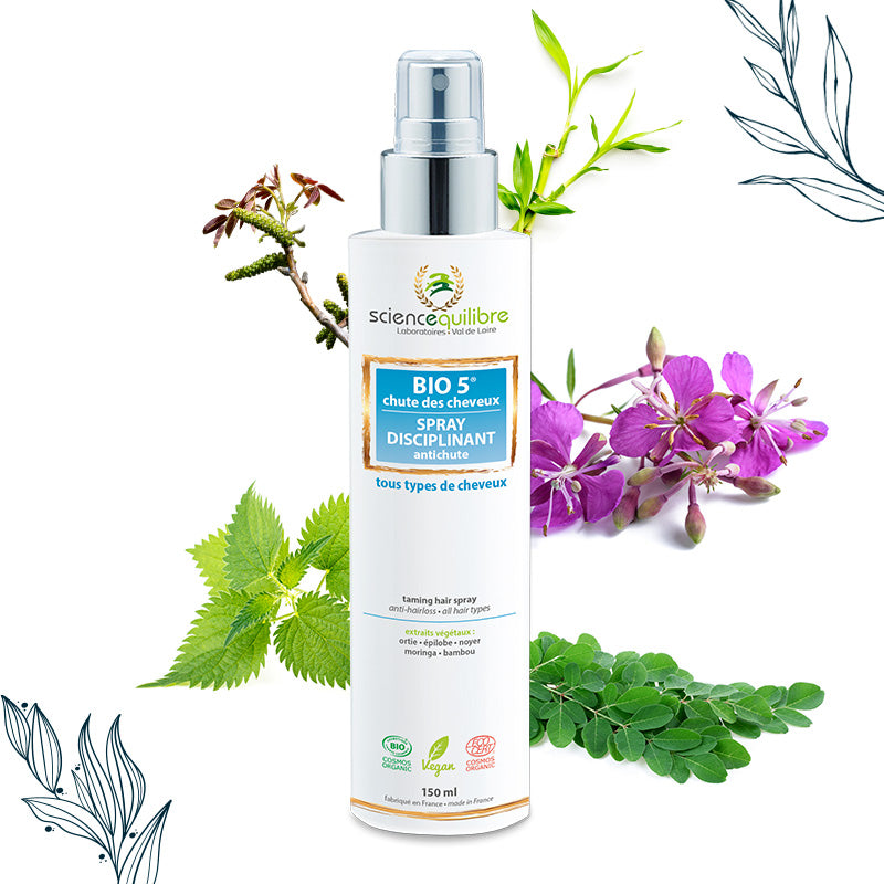 BIO 5 Spray disciplinant antichute certifié bio et vegan – Science et Équilibre
