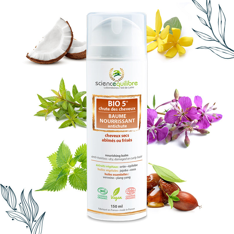 BIO 5 Baume nourrissant antichute certifié bio et vegan – Science et Équilibre