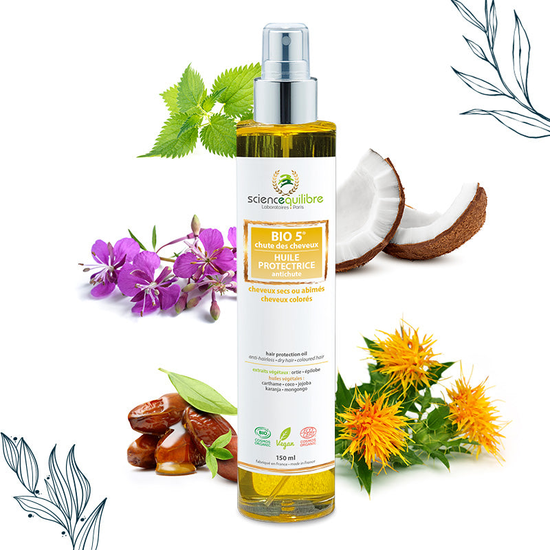 BIO 5 Huile protectrice antichute de 150 ml de Science et Équilibre