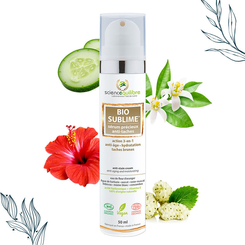 BIO SUBLIME Sérum Anti-Taches certifié bio et vegan – Science et Équilibre