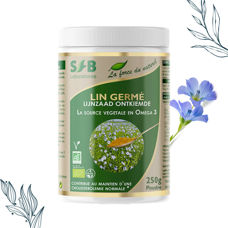 Lin germé bio et vegan en poudre – SFB