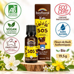 Biofloral SOS Secours bio granules enfants 19,5g, certifié bio, vegan, sans alcool
