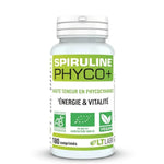 Spiruline Phyco+ bio 180 comprimés - Bouteille certifiée biologique et vegan