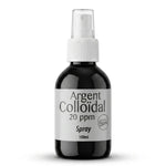 Spray Argent Colloïdal 20ppm Dr.Theiss flacon verre noir avec pompe blanche