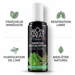 Spray Menthe Eucalyptus avec ses 4 bénéfices : fraîcheur, respiration, purification et bien-être naturel