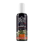Spray d'ambiance Thym Cannelle Aromaspray - Flacon verre foncé avec bouchon blanc