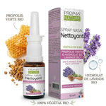 Spray nasal propolis verte bio et hydrolat lavande bio Propos'Nature avec ingrédients naturels