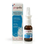 Spray Nasal Purifiant Propolia - Flacon en verre ambré avec pompe et emballage bleu