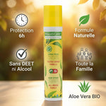 Spray Peau Famille MoustiCare : protection 6h, formule naturelle sans DEET, aloe vera bio