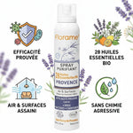 Spray Purifiant Provence bio Florame avec 28 huiles essentielles, efficacité prouvée sans chimie agressive