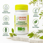Stopacid Articulations Bio gélules Graine Sauvage avec bénéfices : acide urique, raideurs, confort articulaire