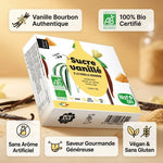 Sucre vanillé bio Nat Ali 8 sachets avec vanille Bourbon, certifié végan et sans gluten