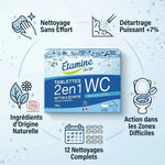 Tablette WC 2 en 1 Etamine du Lys avec bénéfices : nettoyage, détartrage naturel