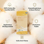 Tampons Silvercare coton bio avec applicateur biodégradable et ses 5 bénéfices principaux