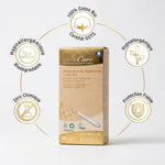 Tampons Silvercare coton bio avec applicateur et bénéfices: certifié GOTS, hypoallergénique, biodégradable