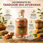 Épices Tandoori bio Ayurvana avec bénéfices digestion et wellness ayurvédique