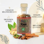 Tchaï bio Ayurvana avec épices : gingembre, cannelle, cardamome et bénéfices wellness