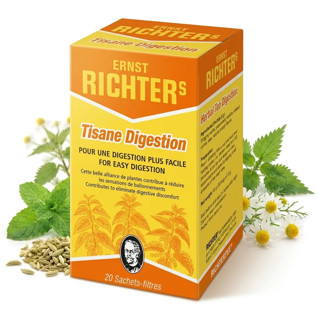 Tisane Digestion Ernst Richter's avec menthe, camomille et fenouil en sachets