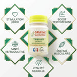Tribulus extrait vegan en gélules avec ses 5 bénéfices : libido, santé reproductive, testostérone, énergie musculaire