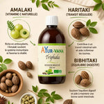 Triphala bio 500ml Ayurvana avec amalaki, haritaki et bibhitaki - composition ayurvédique