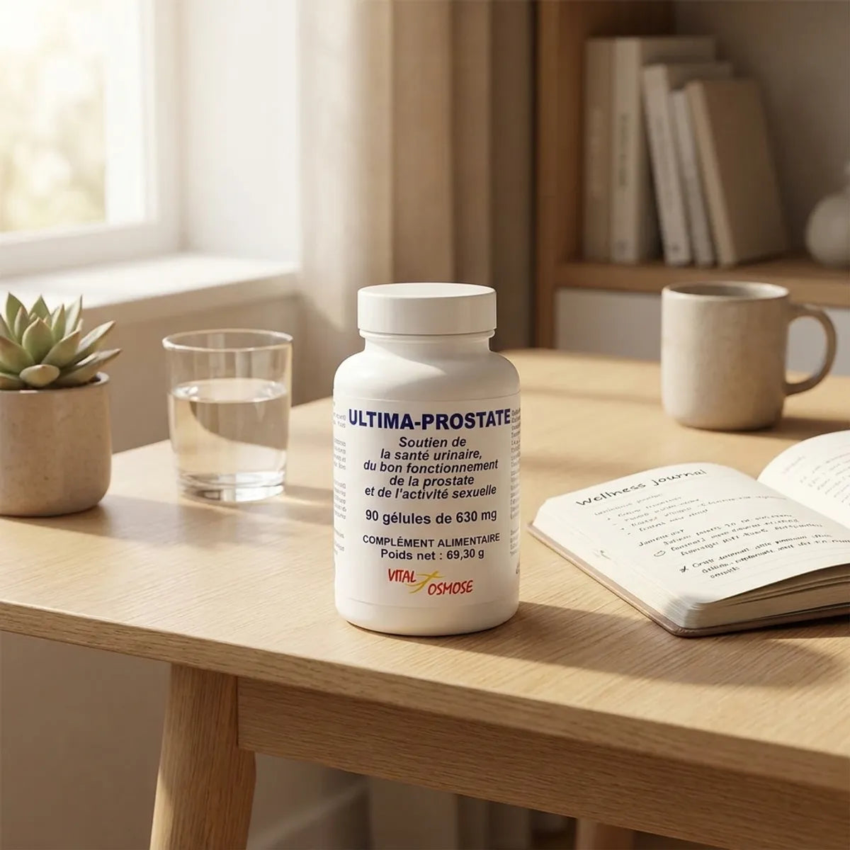 Ultima Prostate 90 gélules Vital Osmose - Complément santé prostate sur bureau moderne