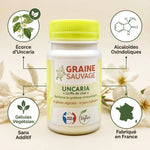Uncaria vegan en gélules Graine Sauvage avec ingrédients naturels et certification française