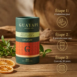 Urucum Bio Guayapi 80 tablettes avec dosage 2 comprimés par jour, cure 30 jours recommandée